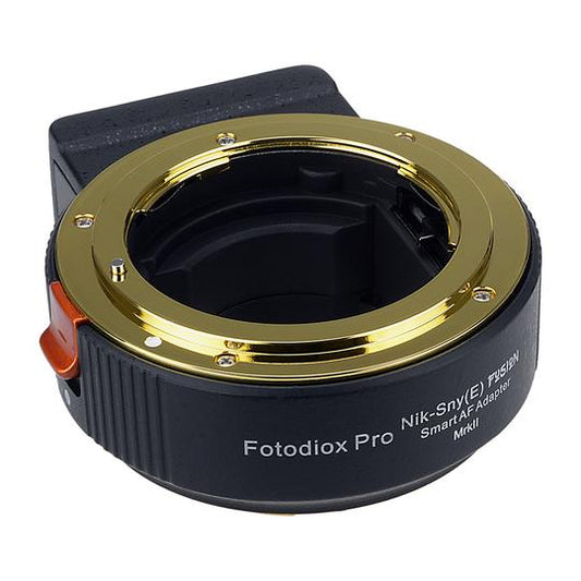 FotodioX NKGSNEFSNMK2 Fusion Smart AF Adapter Mark II, Nikon Nikkor F Mount G-Type Lens To Sony E-Mount