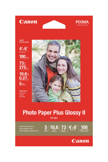 Canon PP201 4X6'' Inkjet Photo Paper, 5 Sheets