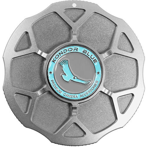 Tapa de cine Kondor Blue Nikon Z - Tapa de cuerpo de metal para puerto de lente de cámara (gris espacial) 