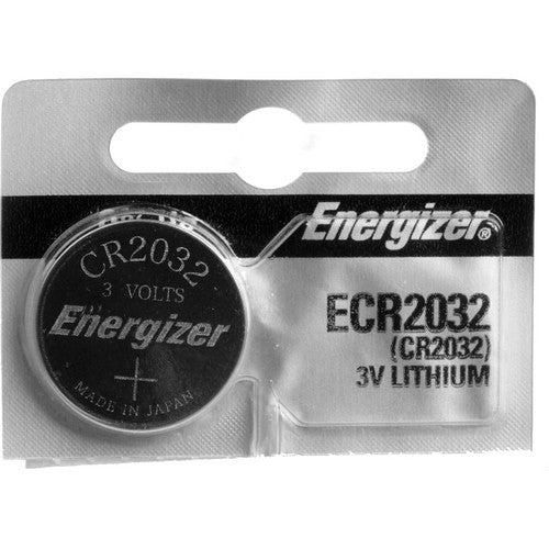 Energizer CR2032 Lithium 3V Coin Cell Battery.