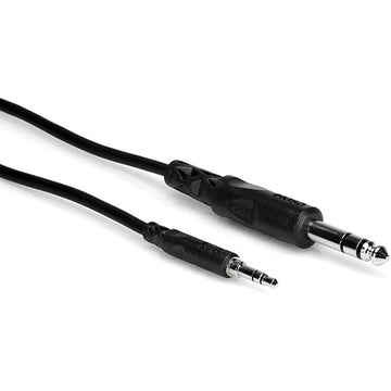 Hosa CMS105 Stereo Mini Male To Stereo 1/4'' Male Cable, 5'