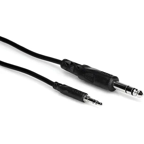 Hosa CMS105 Stereo Mini Male To Stereo 1/4'' Male Cable, 5' - AVC photo video store