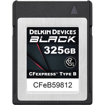 Delkin DCFXBBLK325 325GB BLACK CFexpress Type B Memory Card