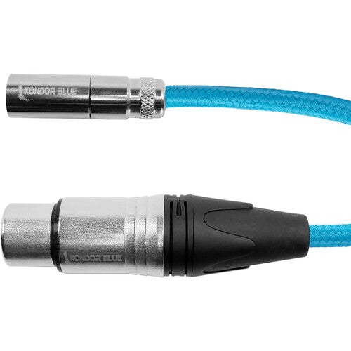 Kondor Blue Mini XLR to XLR F/F/BMPCC & C70 (16" | 5' | 25') - Blue, 16"
