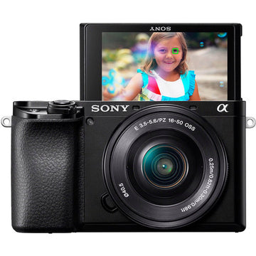 Sony A6100L, E PZ 16-50mm F/3.5-5.6 OSS Zoom Lens, Black