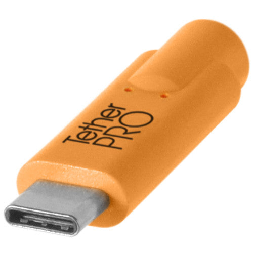 Tether Tools CUC15-ORG Tetherpro USB Type-C To Type-C Extension Cable (15' Orange)