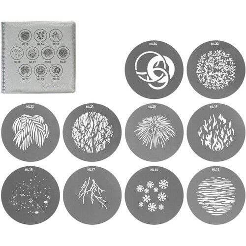 Conjunto de 2 gobos para montagem em projetor Nanlite ASGBFMMSET2 Forza 60/60B/60C