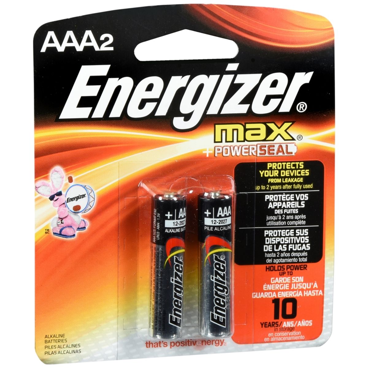 Energizer AAA2 Max+Powerseal Battery