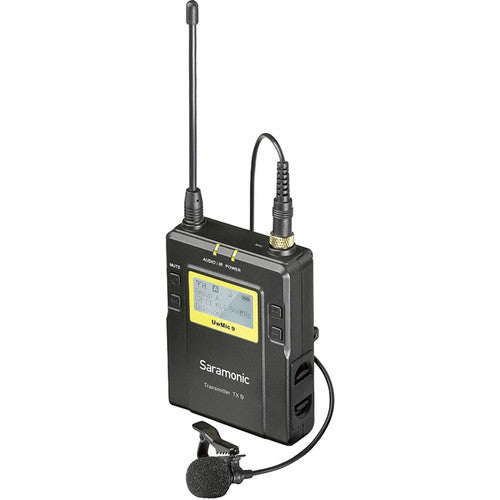 Saramonic Tx9 96-Ch Digital UHF Wireless Bodypack Transmitter W/Lavalier Mic F/UWMIC9 System