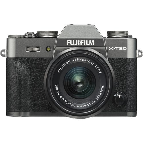 Fujifilm X-T30 Mirrorless Digital Camera with 15-45mm Lens (Charcoal Silver).