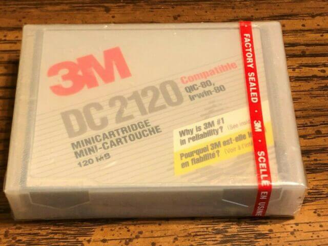 3M DC2120 Mini Data Cartridge, 120MB, Rhomat Format.