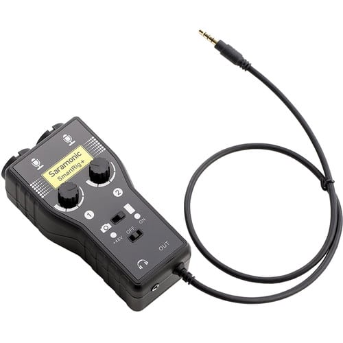 Saramonic Smartrig+ 2-Ch XLR Microphone Audio Mixer.